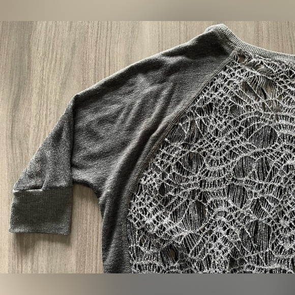 Y2K Miss Me Sweater - Silver Web Design - Size Medium - Picture 10 of 16